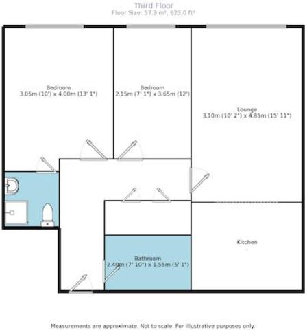  Image of 2 Bedroom Flat  To Rent at Wooldridge Close, Feltham TW14