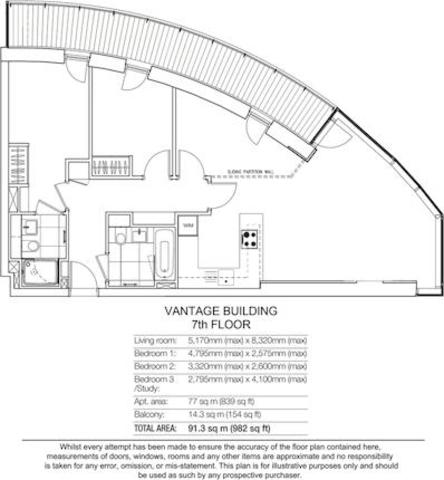  Image of 3 Bedroom Flat  For Sale at Vantage Building, Highpoint Village, Hayes UB3