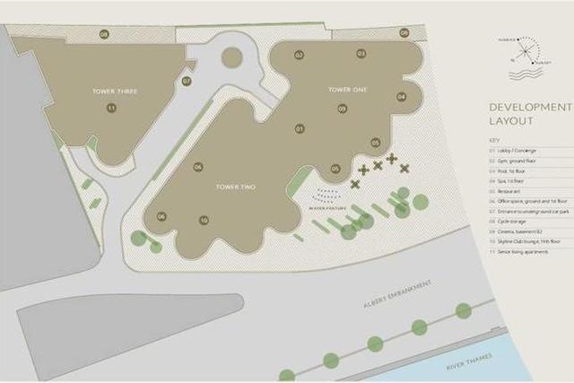  Image of 1 Bedroom Flat for sale at The Corniche, 20 Albert Embankment, South Bank, London SE1