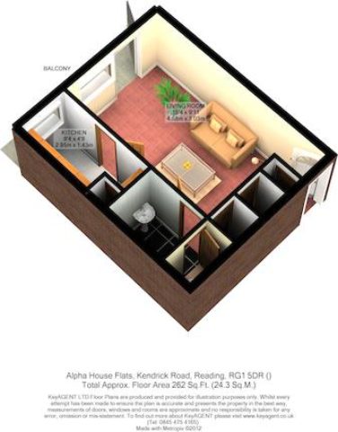  Image of Studio to rent at Alpha House, Reading RG1