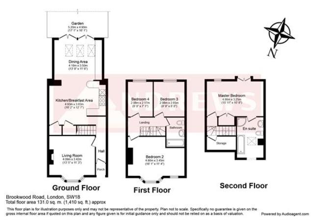 Image of 4 Bedroom Terraced to rent at West Hill, SW18 5DB
