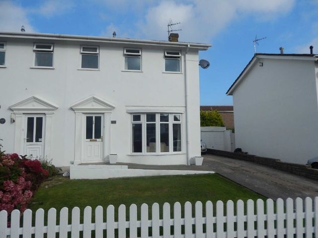 house front Image of 3 Bedroom Semi-Detached For Sale at Nottage Porthcawl Porthcawl, CF36 3RN Image of house front