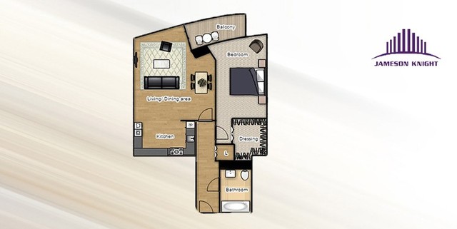  Image of 1 Bedroom Property  For Sale at London E14 9PQ Canary Wharf, E14 9PQ
