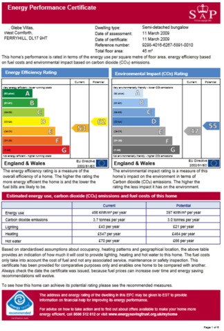  Image of 2 Bedroom Detached  To Rent at Glebe Villas  West Cornforth, DL17 9HT