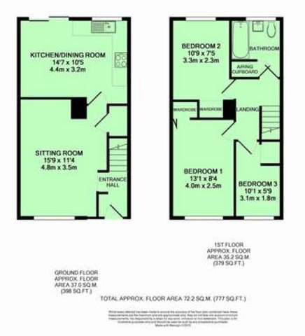  Image of 3 Bedroom Terraced for sale at The Ridings  Kidlington, OX5 1UA