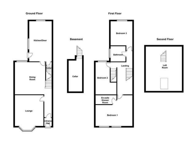  Image of 4 Bedroom Terraced for sale at Walton Wakefield West Yorkshire, WF2 6NL