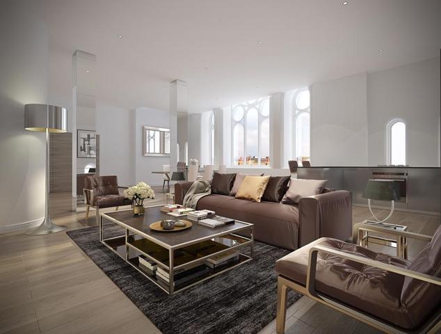 living room Image of 2 Bedroom Flat for sale at Lourdes Collection North End Road, W14 9NU Image of living room