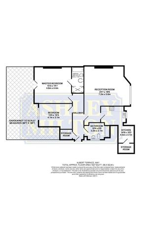  Image of 2 Bedroom Flat to rent at Albert Terrace Primrose Hill Camden Lock, NW1 7SU