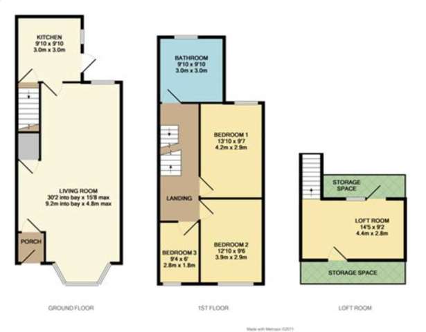  Image of 3 Bedroom Detached to rent at Linfield Terrace  Blackpool, FY4 3PD