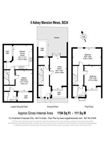 drawing/blue print Image of 3 Bedroom Terraced for sale at Milkwood Road Herne Hill, SE24 9QH Image of drawing/blue print