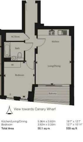  Image of 1 Bedroom Flat for sale at Stratford, E15 1BB