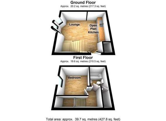 1 Bedroom End of Ter...