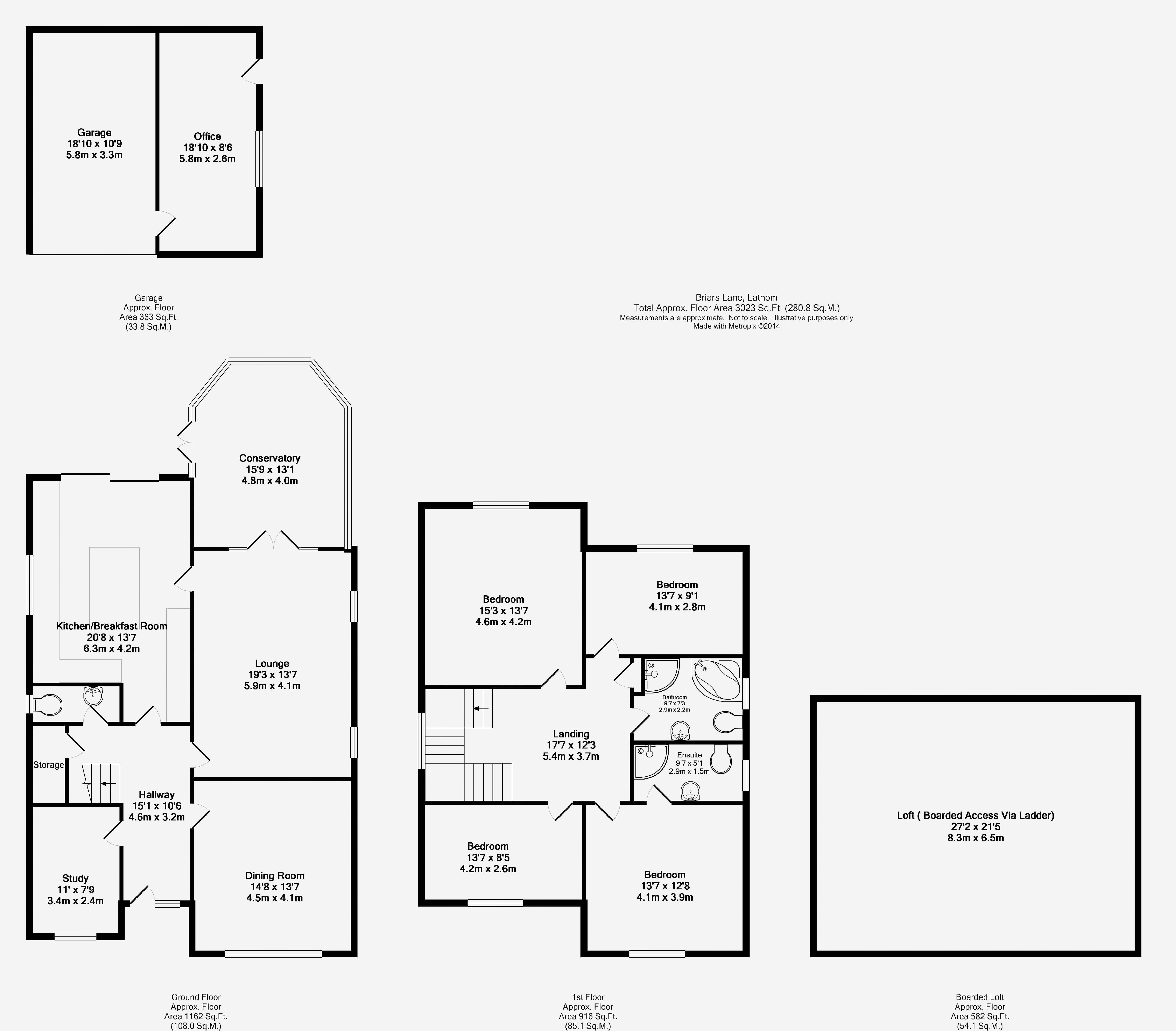 4 Bedroom Detached For Sale on Briars Lane Lathom Ormskirk, L40 5XE